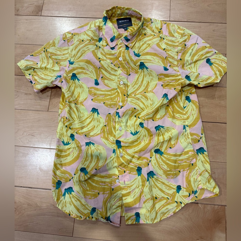 Bonobos Slim Fit Banana Print Men's Shirt
